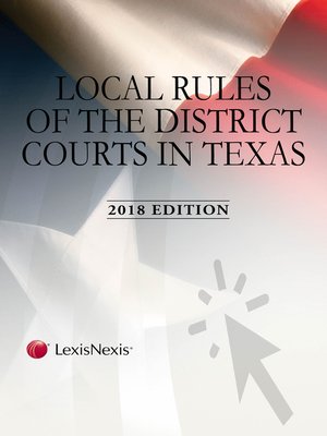 cover image of Local Rules of the District Courts in Texas